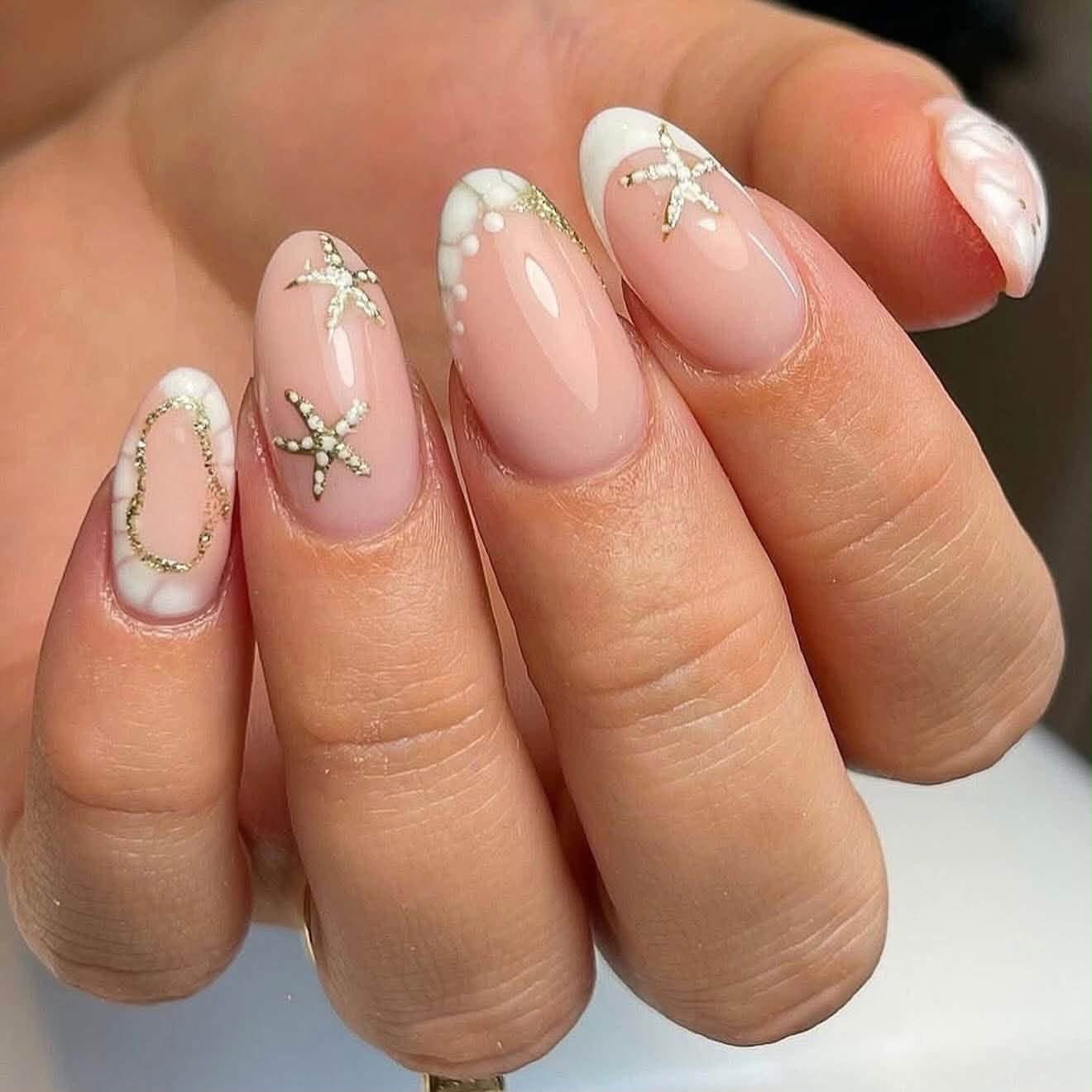 Starfish nail art